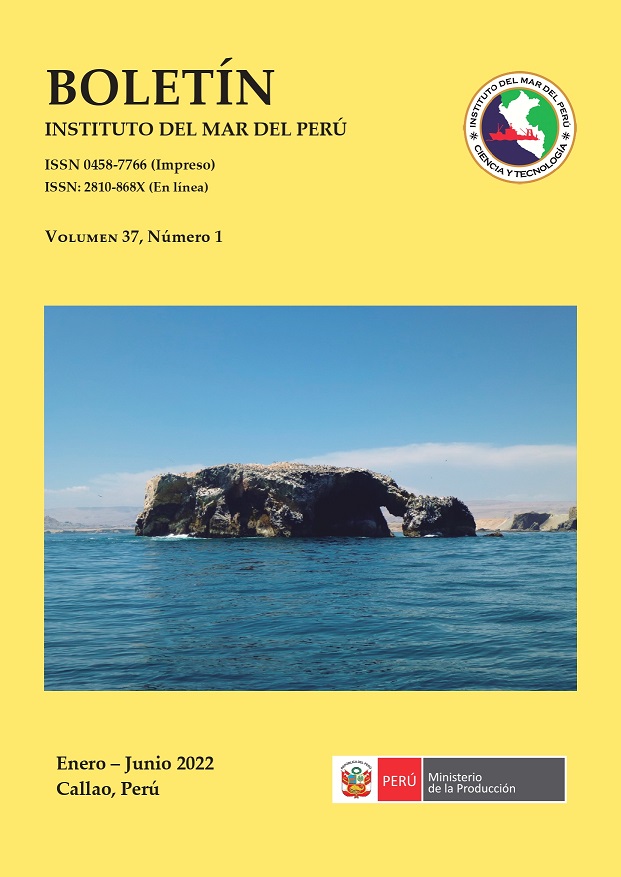 					Ver Vol. 37 Núm. 1 (2022): Boletín Instituto del Mar del Perú
				