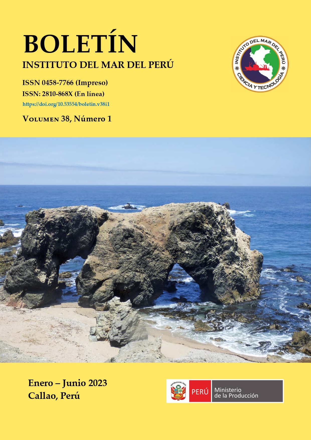 					View Vol. 38 No. 1 (2023): Boletín Instituto del Mar del Perú
				