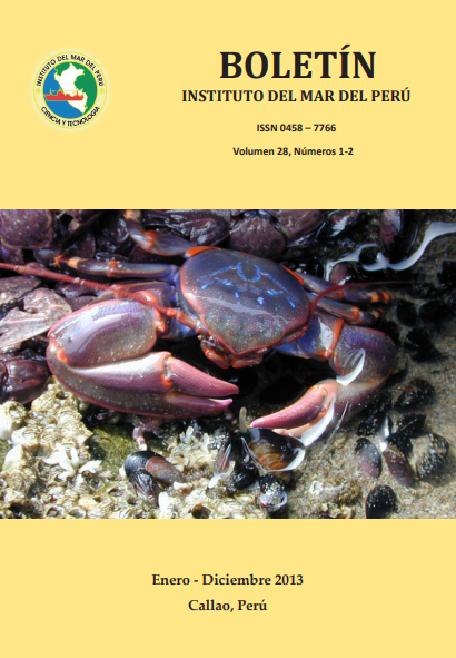 					Ver Vol. 28 Núm. 1-2 (2013): Boletin Instituto del Mar del Perú
				