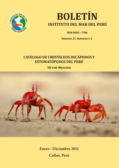 					Ver Vol. 27 Núm. 1-2- (2012): Boletin Instituto del Mar del Perú
				
