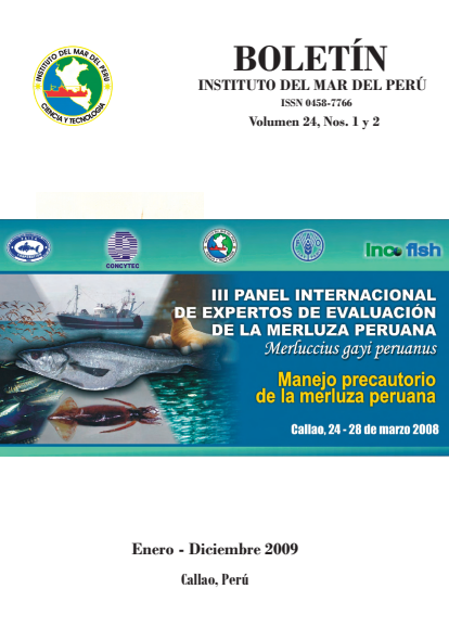 					Ver Vol. 24 Núm. 1-2 (2009): Boletin Instituto del Mar del Perú
				