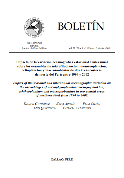					Ver Vol. 22 Núm. 1-2 (2005): Boletin Instituto del Mar del Perú
				