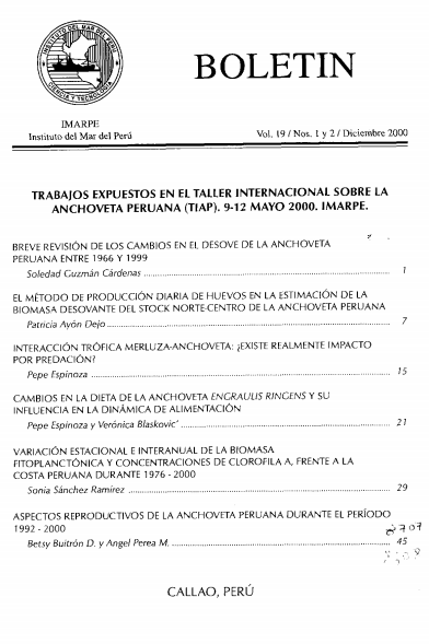 					Ver Vol. 19 Núm. 1-2 (2000): Boletin Instituto del Mar del Perú
				
